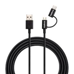 CABO MICRO USB/-C 1,2M PVC EUABC 12PP PR