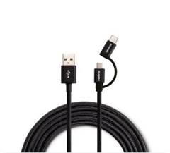 CABO USB MICRO/USB-C 1,5M NYL EUABC 15