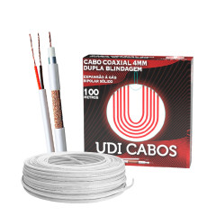 CABO COAX 4MM+BIP DUPLA BLINDAGEM UDI
